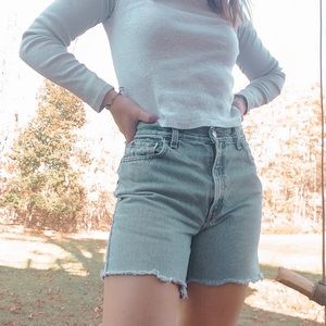 Levi's Denim Mom Shorts